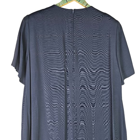 Vintage 90's S.L. Fashions Crested Pocket Button Pleated Drop Waist Dress, 18WP - Picture 9 of 10